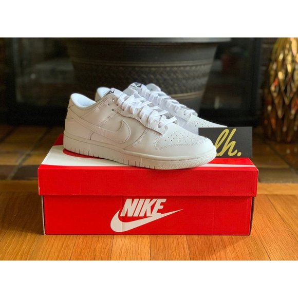 Size 6.5 W Nike Dunk Low "Triple White" - Picture 4 of 5